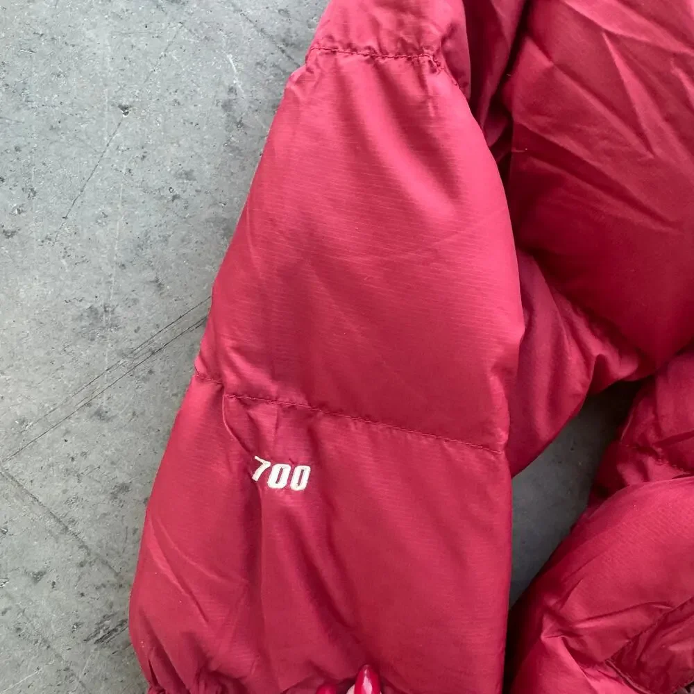Vintage Y2k The North Face Retro Nuptse Red Black Down Fill Men's Medium Puffer